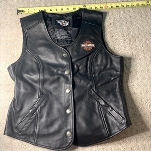 Harley Davidson Leather Vest - Women’s Size Large